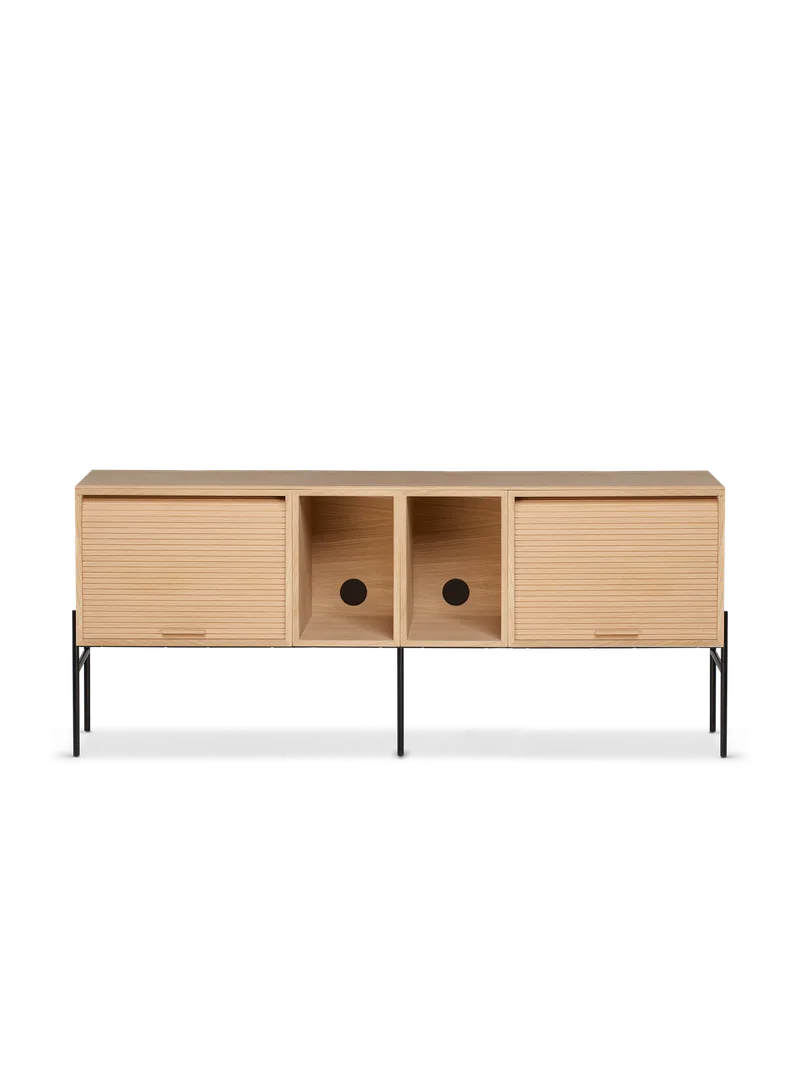 Hifive oppbevaringssystem de Northern en Høye ben, Light oiled oak, 150 cm – photo du produit
