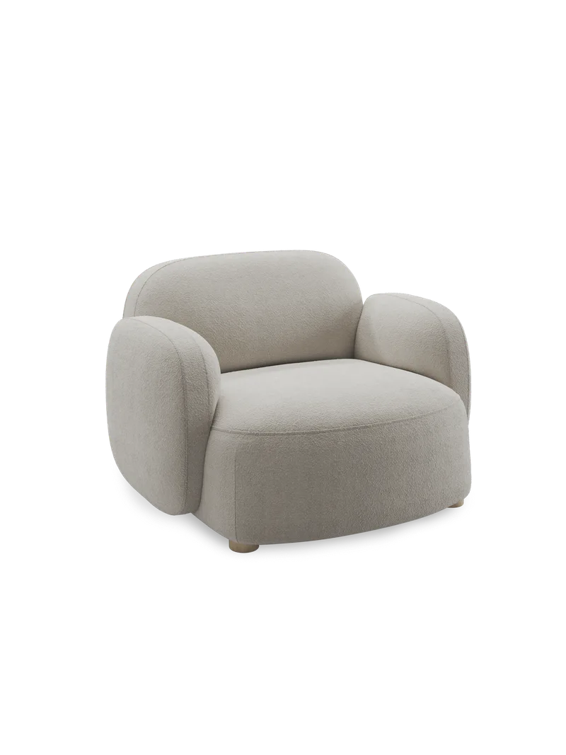 Gem loungestol m/armlener de Northern en Beige (Moss 11) – photo du produit