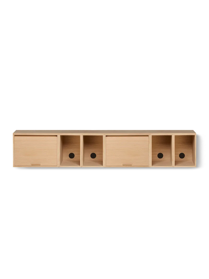 Hifive oppbevaringssystem von Northern in Veggmontert, Light oiled oak, 200 cm – Produktfoto