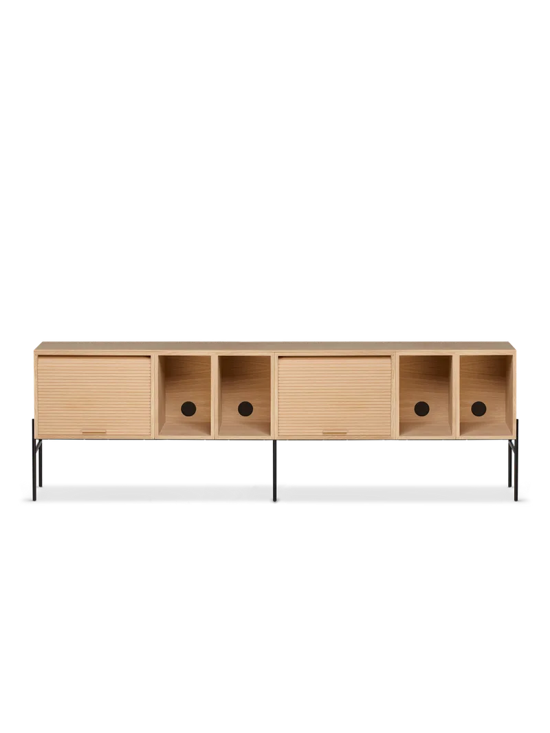 Hifive oppbevaringssystem by Northern in Høye ben, Light oiled oak, 200 cm – product photo