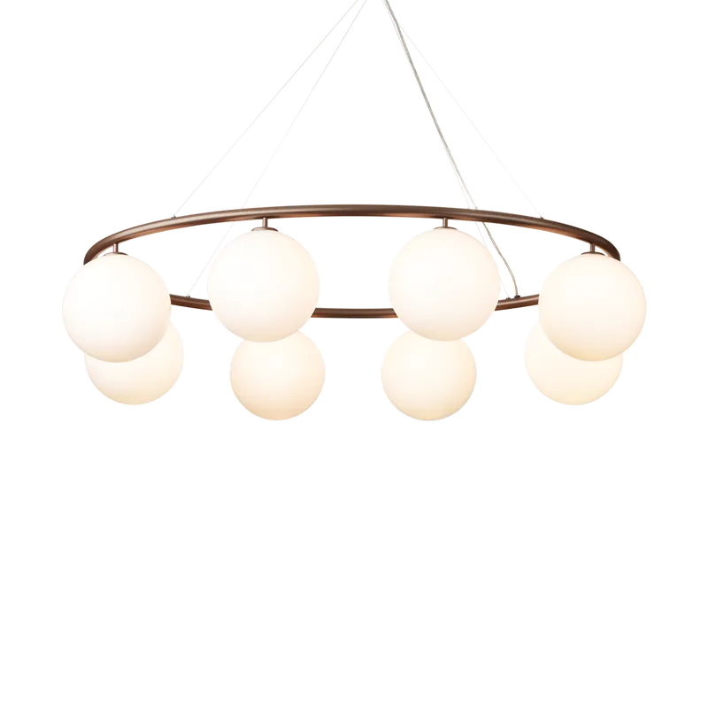 Miira 8 Oval von Nuura in Dark bronze / opal – Produktfoto
