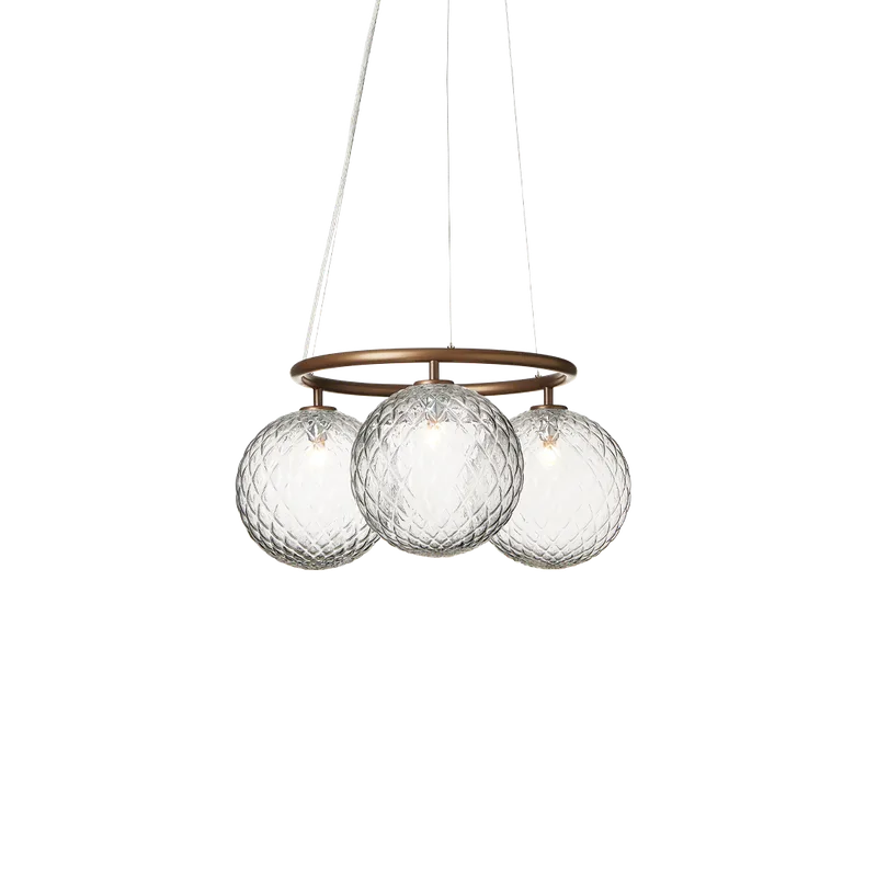 Miira 3 Circular von Nuura in Dark bronze / optic clear – Produktfoto