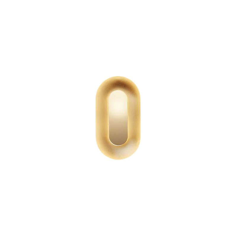 Sasi Small Væglampe by Nuura in Brass – product photo