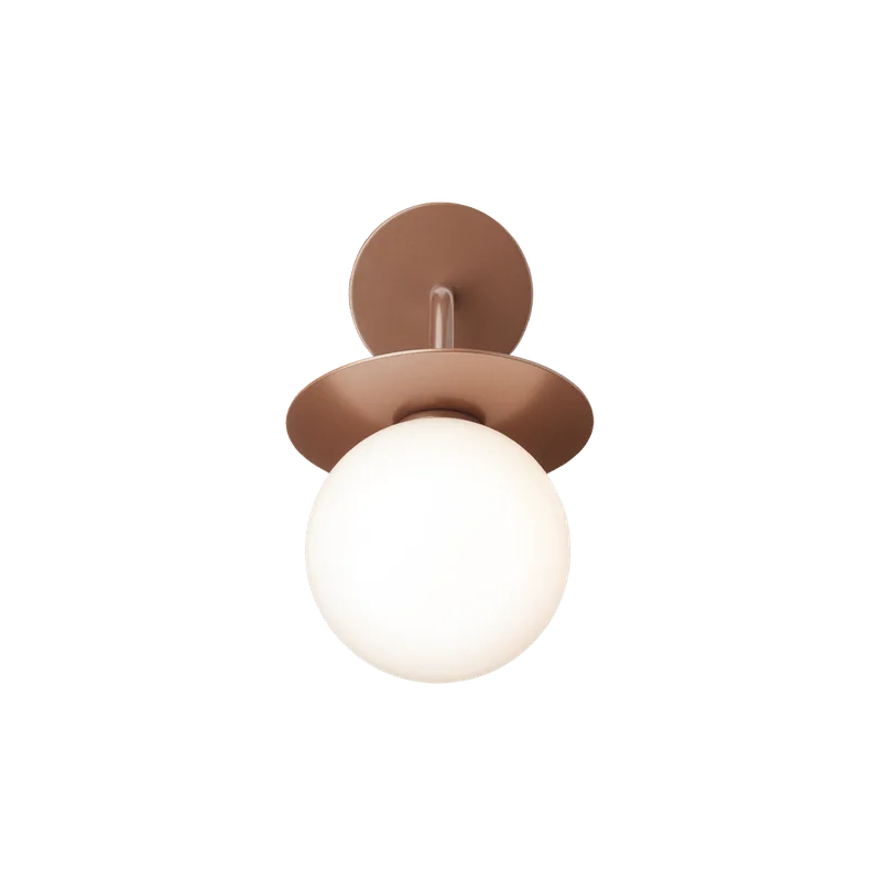 Liila Wall Outdoor Lampe by Nuura in Dark bronze / opal – product photo