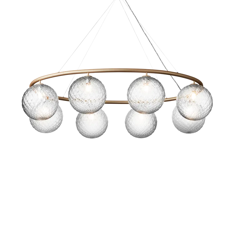 Miira 8 Oval by Nuura in Brass / optic clear – product photo