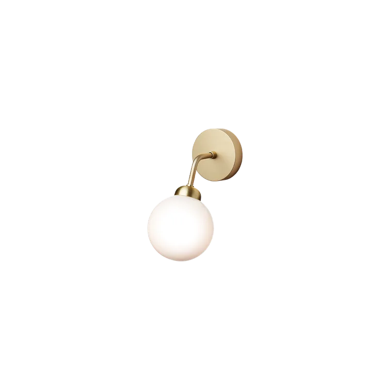 Apiales Wall Lampe by Nuura in Brushed brass / opal – product photo