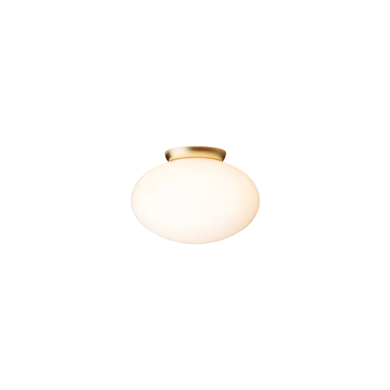 Rizzatto 301 Væglampe, satin brass / opal by Nuura – product photo