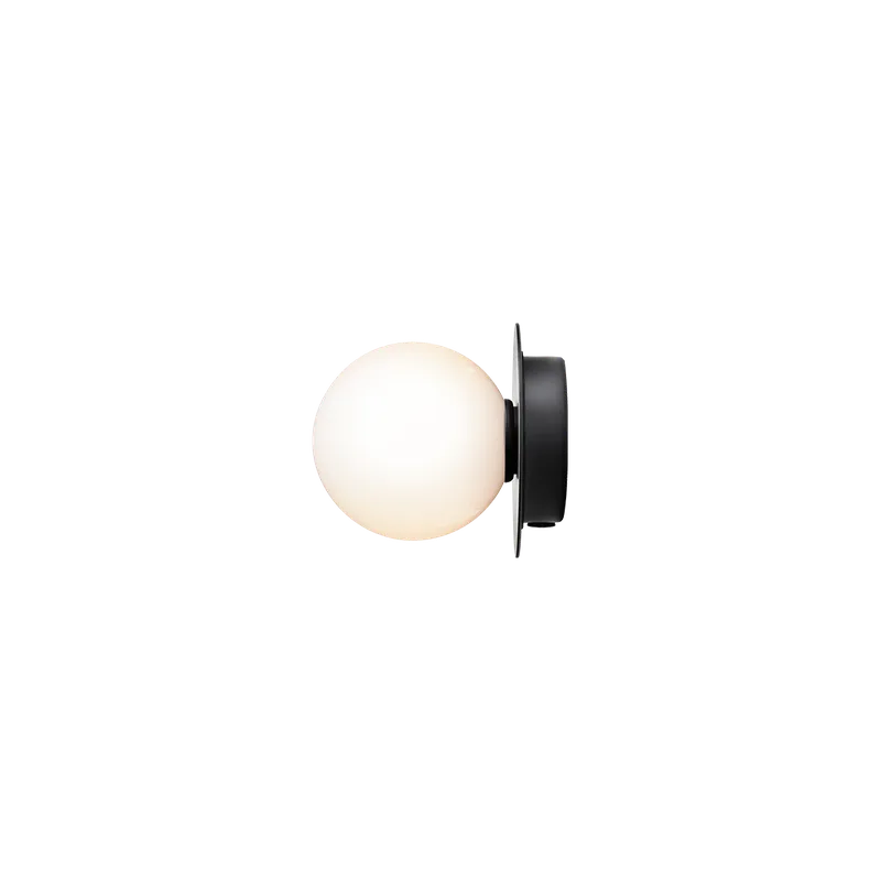 Liila 1 Small Væglampe von Nuura in Black / opal – Produktfoto