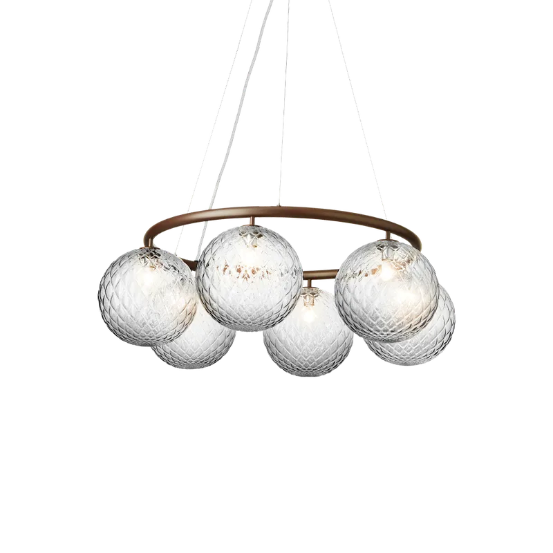 Miira 6 Circular van Nuura in Dark bronze / optic clear – productfoto