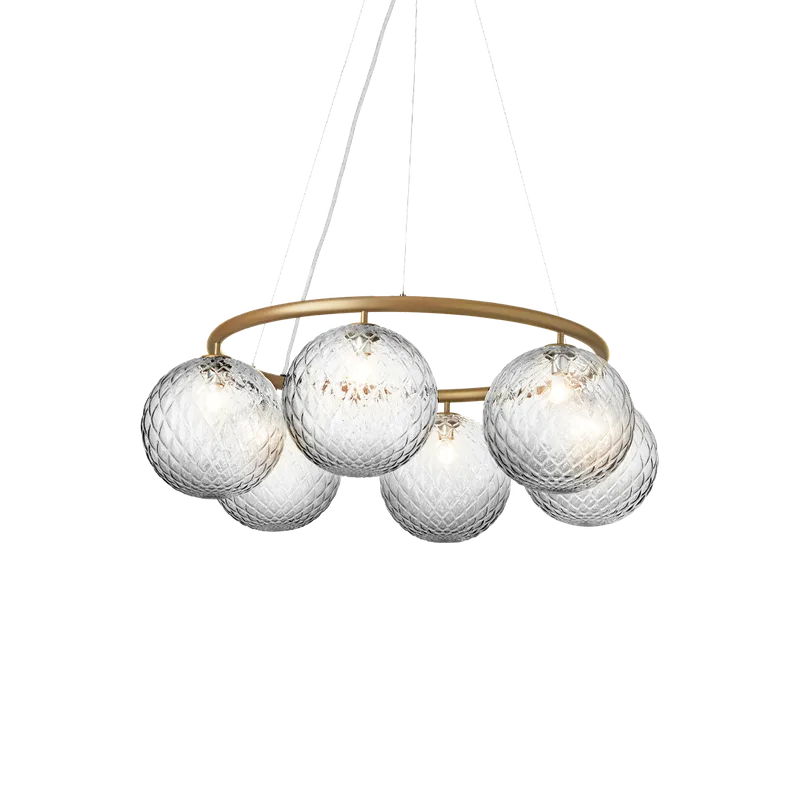 Miira 6 Circular by Nuura in Brass / optic clear – product photo