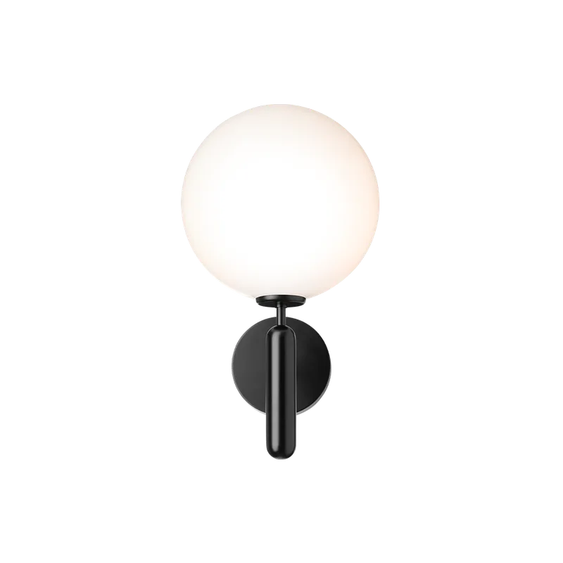 Miira Wall Outdoor Lampe von Nuura in Black / opal – Produktfoto