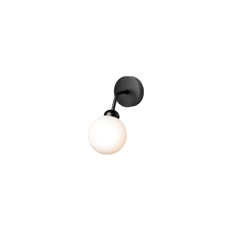 Apiales Wall Lampe von Nuura in Satin black / opal – Produktfoto