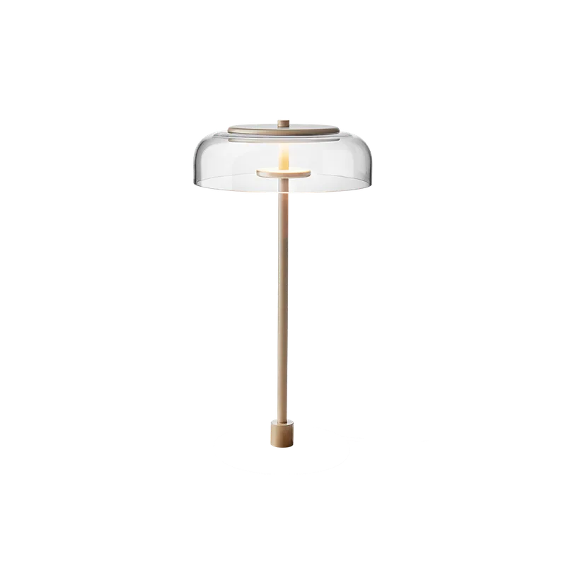 Blossi Table In-set Lampe by Nuura in PRO, nordic gold / clear (Triac dimmable) – product photo