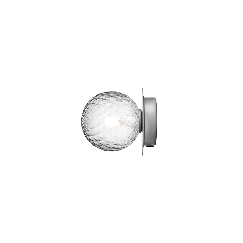 Liila 1 Small Væglampe von Nuura in Light silver / optic clear – Produktfoto