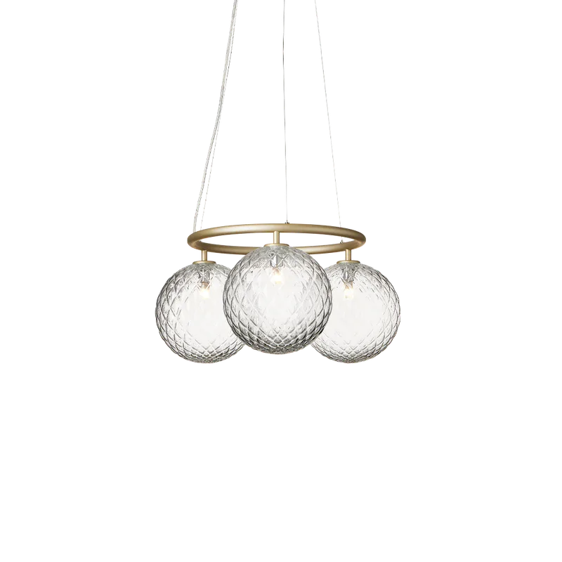 Miira 3 Circular von Nuura in Brass / optic clear – Produktfoto