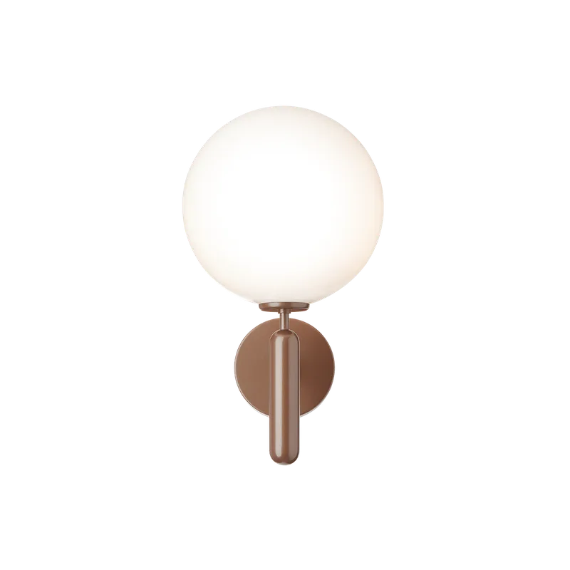 Miira Wall Outdoor Lampe von Nuura in Dark bronze / opal – Produktfoto