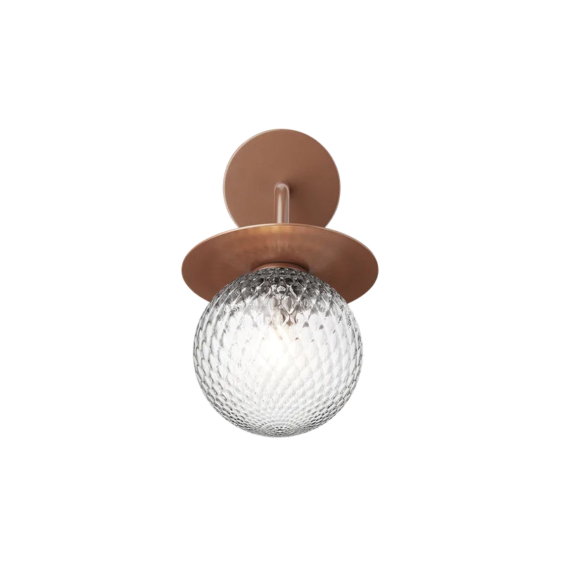 Liila Wall Outdoor Lampe de Nuura en Dark bronze / optic clear – photo du produit