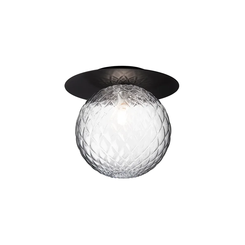 Liila 1 Large Væglampe van Nuura in Black / optic clear – productfoto