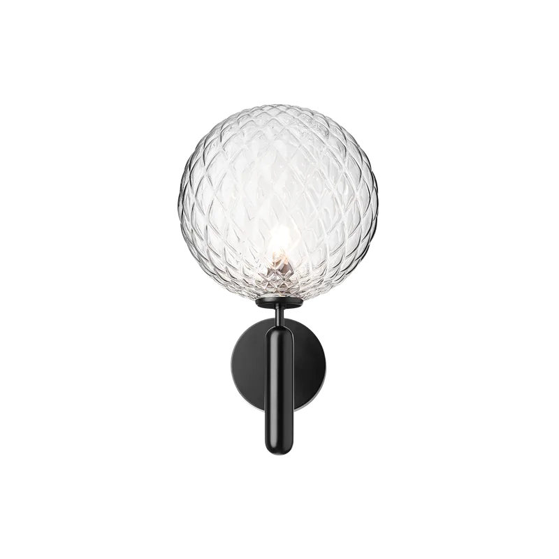 Miira Wall Outdoor Lampe by Nuura in Black / optic clear – product photo