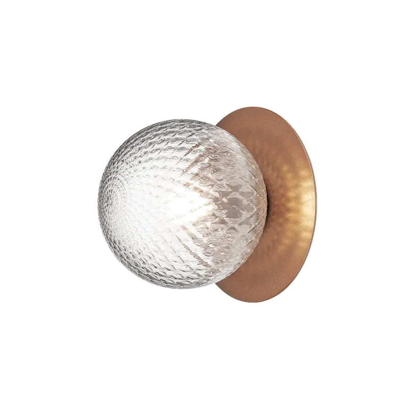 Liila 1 Outdoor Wall Lamp by Nuura in Dark bronze / optic clear – product photo