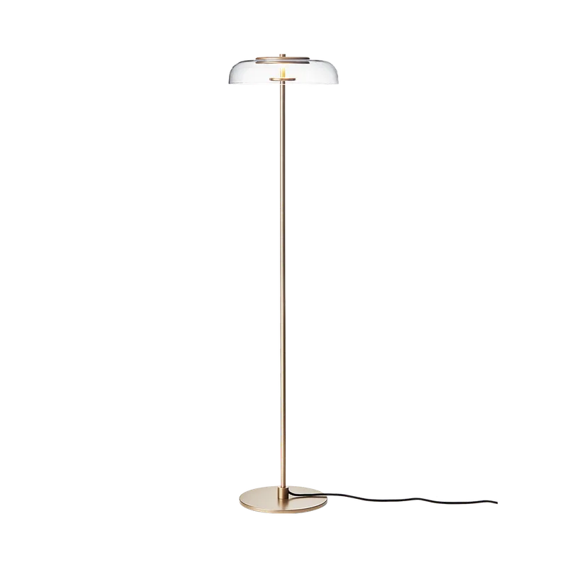 Blossi Floor Ø29 Lampe von Nuura in Nordic gold / clear – Produktfoto