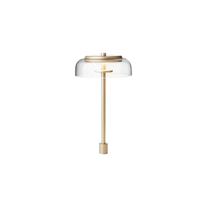 Blossi Table In-set Small Lampe by Nuura in Nordic gold / clear (Triac dimmable) – product photo