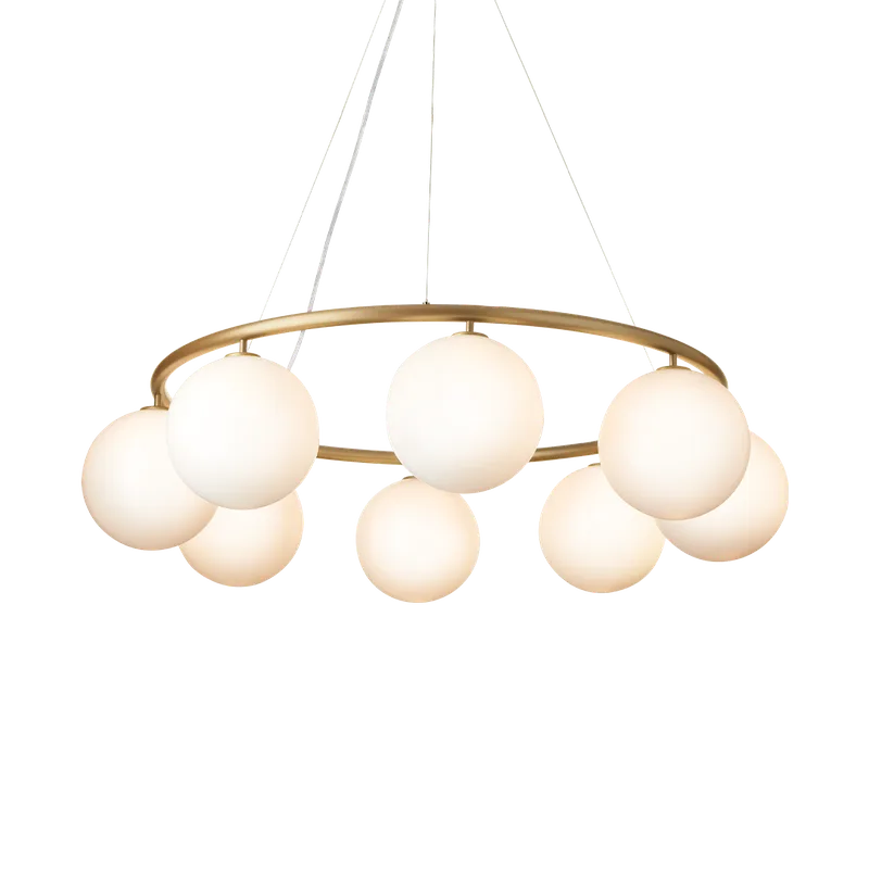 Miira 8 Circular by Nuura in Brass / opal – product photo