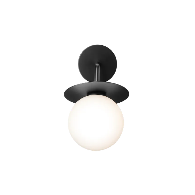 Liila Wall Outdoor Lampe by Nuura in Black / opal – product photo
