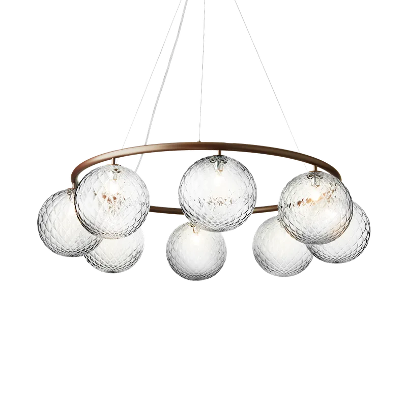 Miira 8 Circular by Nuura in Dark bronze / optic clear – product photo