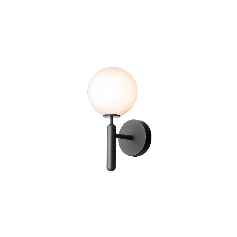 Miira Wall Lampe by Nuura in Rock grey / opal – product photo
