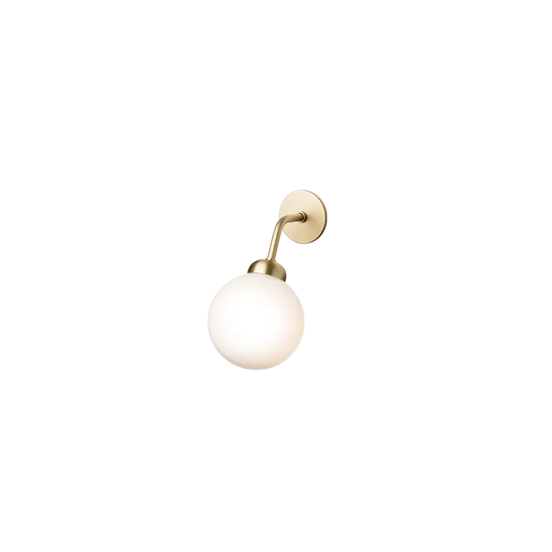 Apiales Wall Hard-wired Lampe by Nuura in Brushed brass / opal – product photo