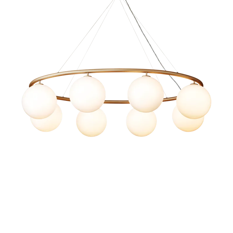 Miira 8 Oval by Nuura in Brass / opal – product photo