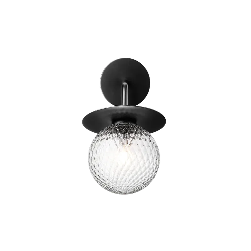 Liila Wall Outdoor Lampe de Nuura en Black / optic clear – photo du produit