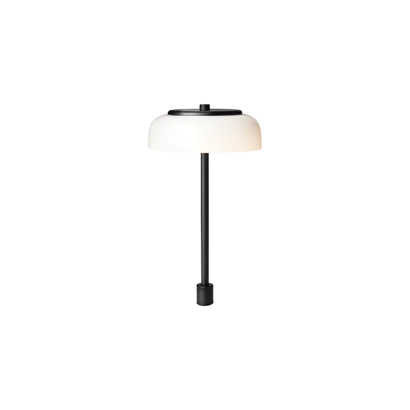 Blossi Table In-set Small Lampe by Nuura in PRO, black / opal (Triac dimmable) – product photo