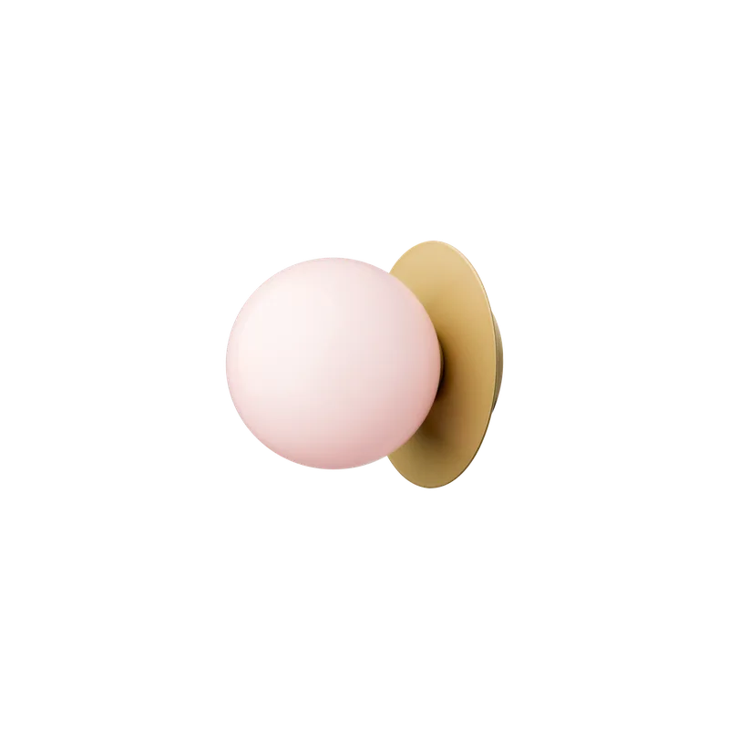Liila 1 Medium Væglampe de Nuura en Nordic gold / rose – photo du produit