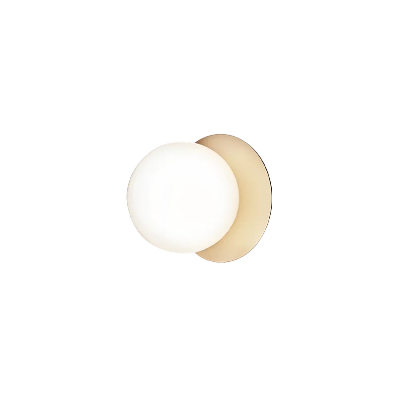 Liila 1 Medium Væglampe de Nuura en Nordic gold / opal – photo du produit