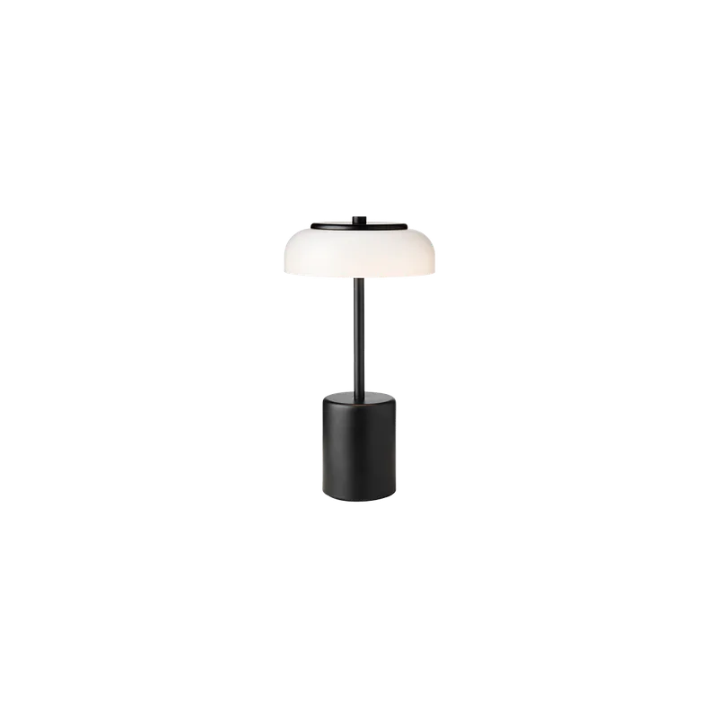 Blossi Table Mini Bærbar Lampe de Nuura en Black / opal – photo du produit
