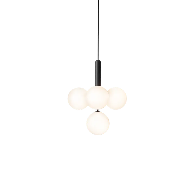 Miira 4 Lysekrone by Nuura in Rock grey / opal – product photo