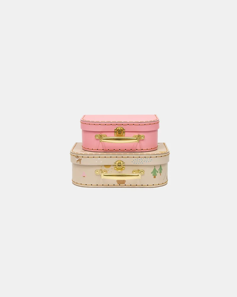 Mini Suitcase Friends in the forest Deer & Duck - Set of 2 van OYOY Living Design – productfoto 2 van 2