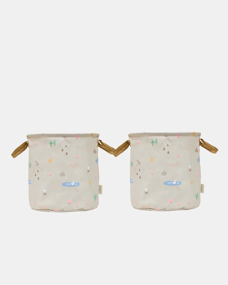 Deer & Duck Storage Basket Medium - Set of 2 by OYOY Living Design – product photo