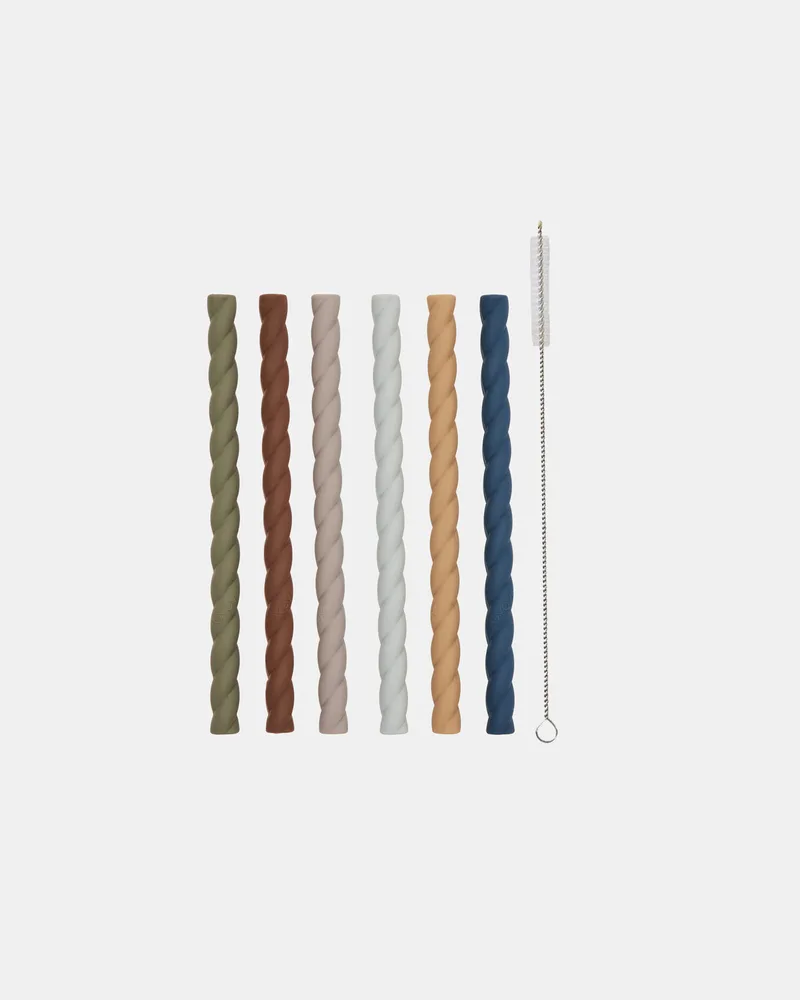 Mellow Silicone Straw - Pack of 6 by OYOY Living Design – product photo