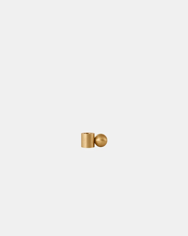 Palloa Solid Brass Candleholder - Low van OYOY Living Design – productfoto