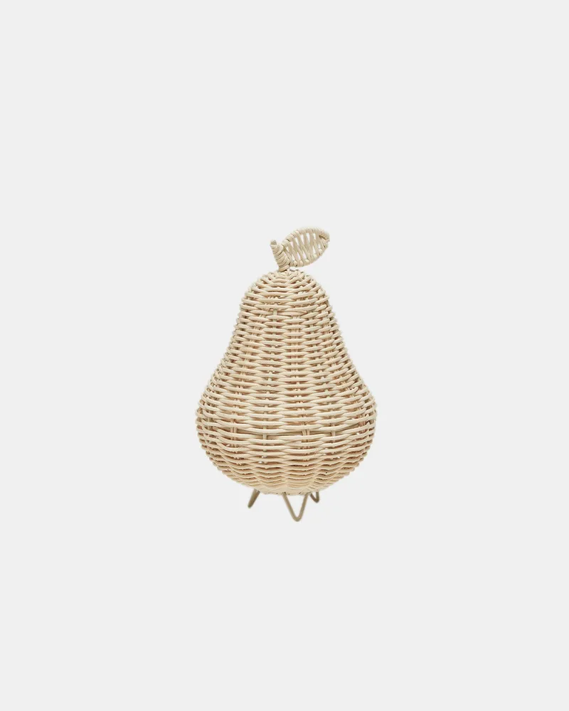 Pear Rattan Night Light von OYOY Living Design – Produktfoto
