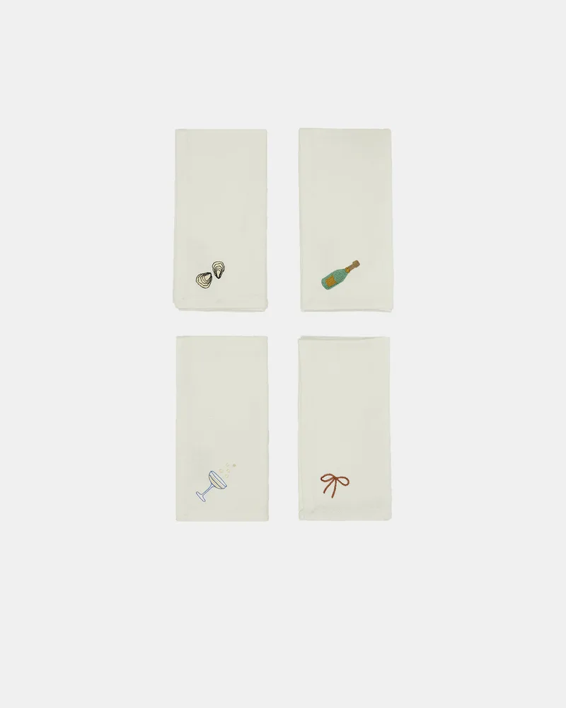 New Year Napkin - Pack of 4 van OYOY Living Design – productfoto