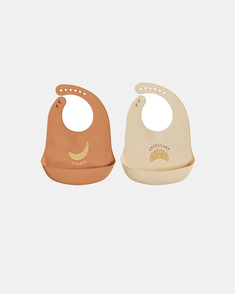 Yummy Silicone Bib - Pack of 2 van OYOY Living Design – productfoto