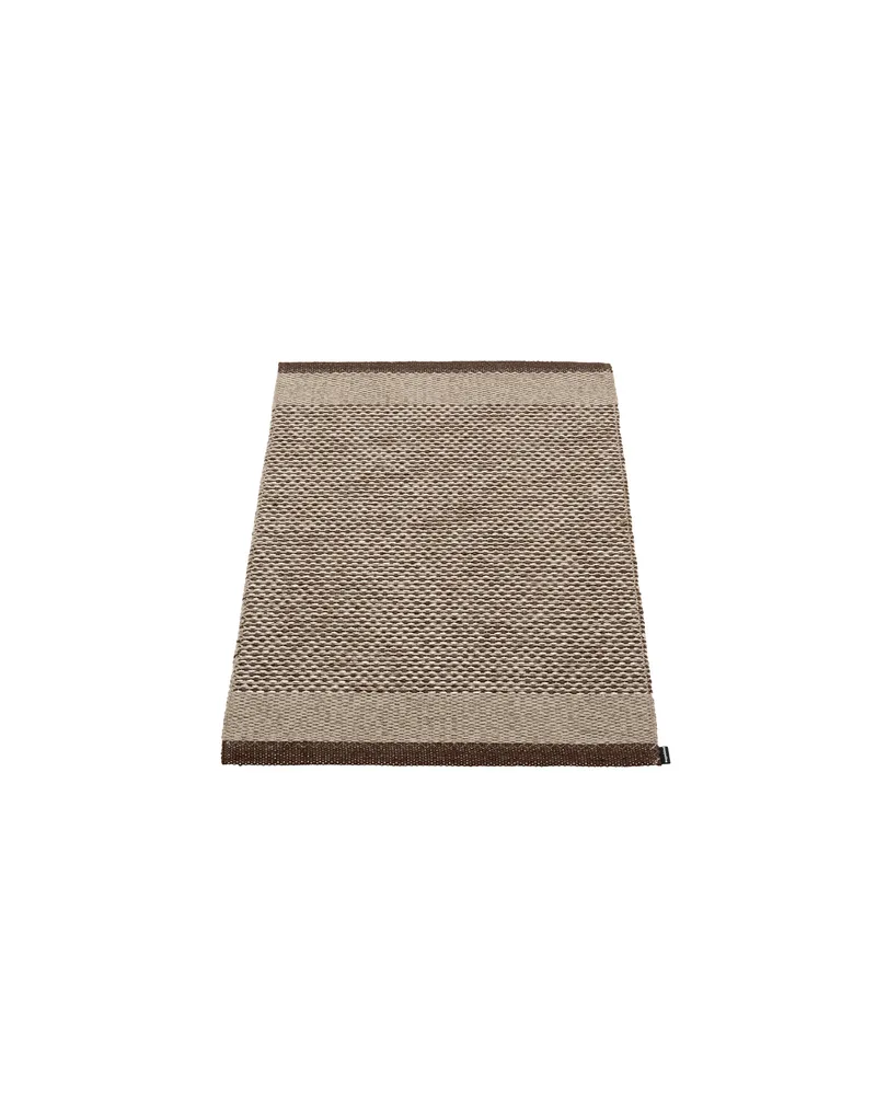 EDIT Dark Brown - Small Rug van Pappelina in Dark Brown, Small Rug, 60 × 85 cm – productfoto