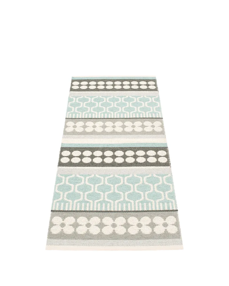 ASTA Pale Turquoise - Runner Rug by Pappelina in Pale Turquoise, Runner Rug, 70 × 180 cm – product photo
