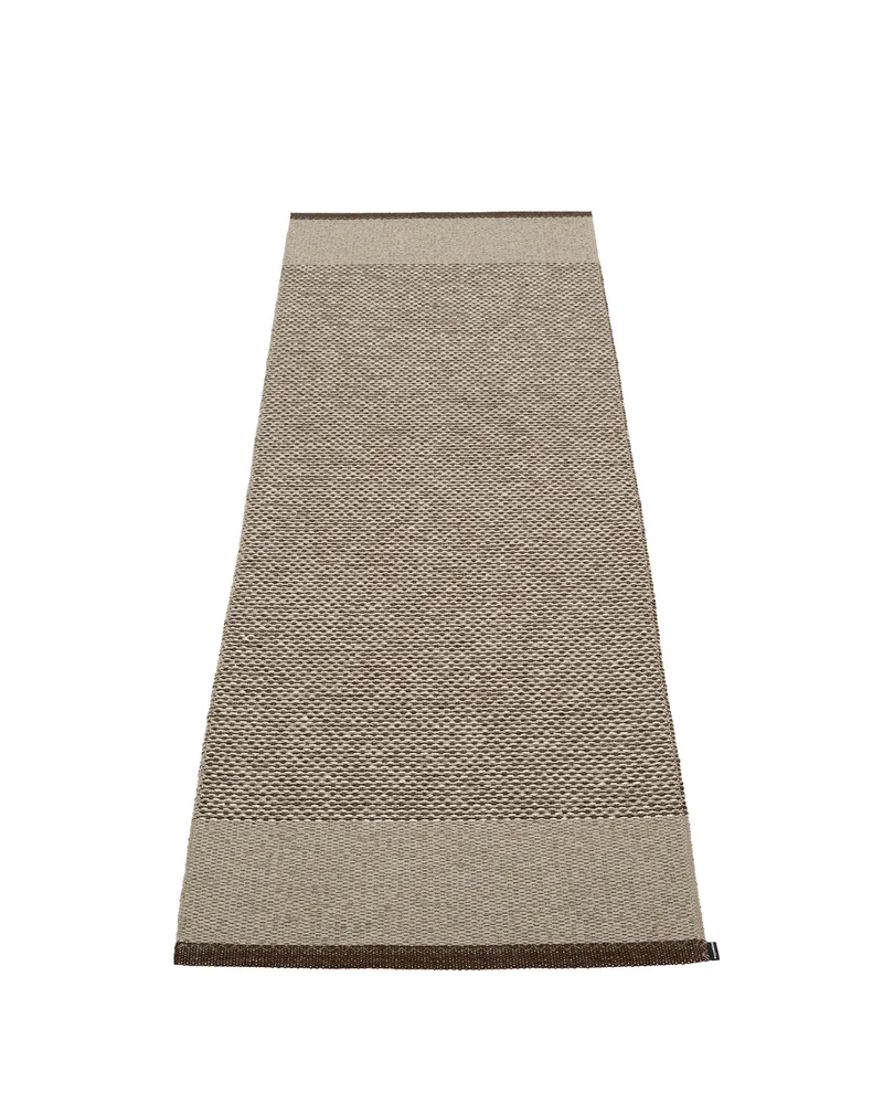 EDIT Dark Brown - Runner Rug von Pappelina in Dark Brown, Runner Rug, 70 × 120 cm – Produktfoto