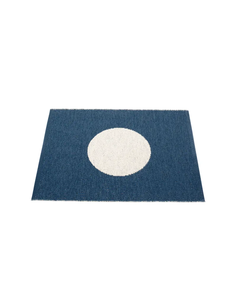 VERA Ocean Blue - Small Rug by Pappelina in Ocean Blue, Small Rug, 70 × 90 cm – product photo