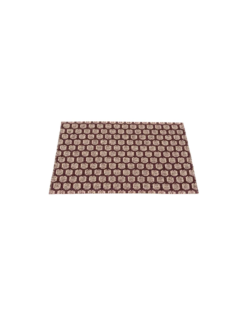 MIMI Burgundy - Small Rug by Pappelina in Burgundy, Small Rug, 70 × 50 cm – product photo